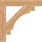 Ekena Millwork Merced Block Smooth Bracket, Western Red Cedar, 3 1/2"W x 26"D x 26"H BKT04X26X26MRC05SWR - alternate 2